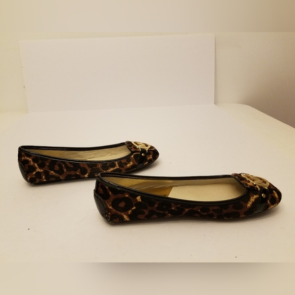 Michael Michael Kors Fulton Calf Hair Cheetah Print Ballerina Flats  Size 7.5 - Picture 6 of 11